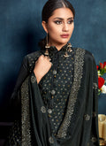 Indian Clothes - Deep Grey Pakistani Palazzo Suit 