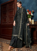 Indian Dresses - Deep Grey Pakistani Palazzo Suit In usa uk canada