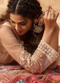 Indian Suits - Beige Pakistani Salwar Kameez Suit